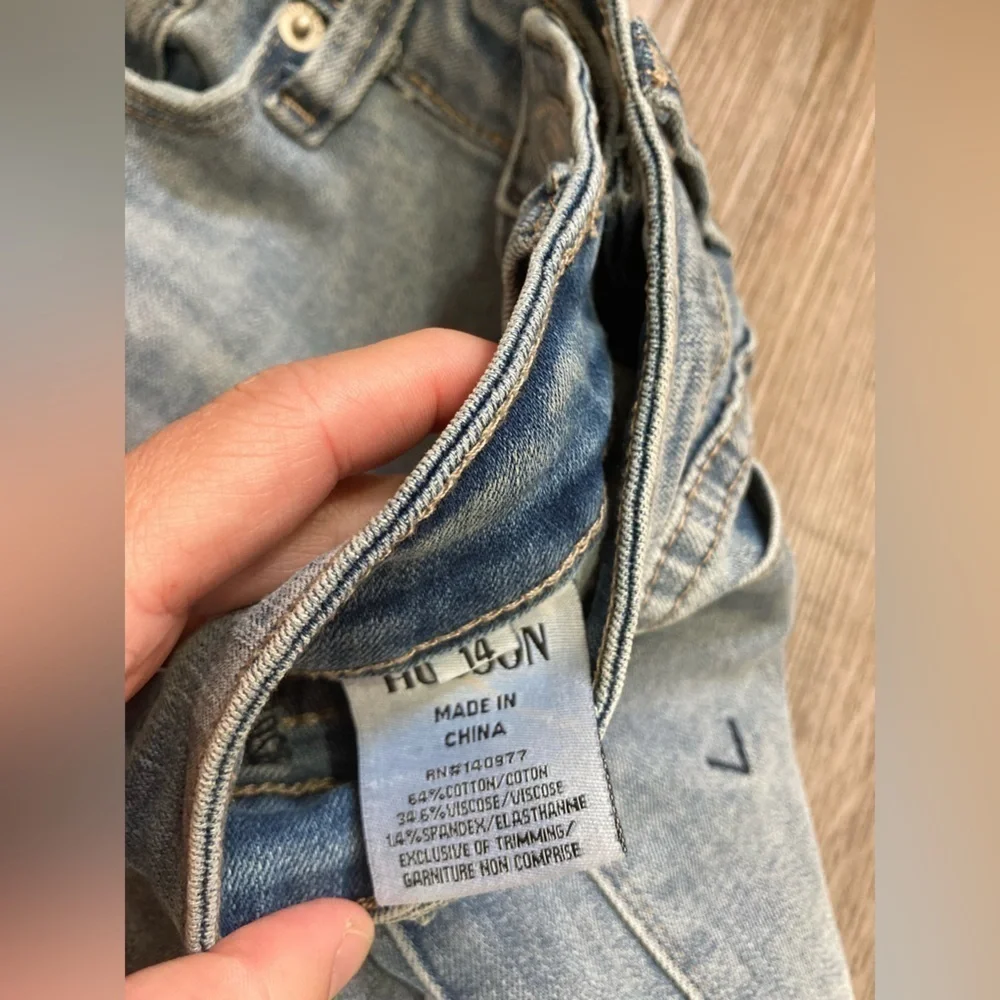 Hudson Kids Girls Studded Girlfriend Straight Fit Jeans Size 14”